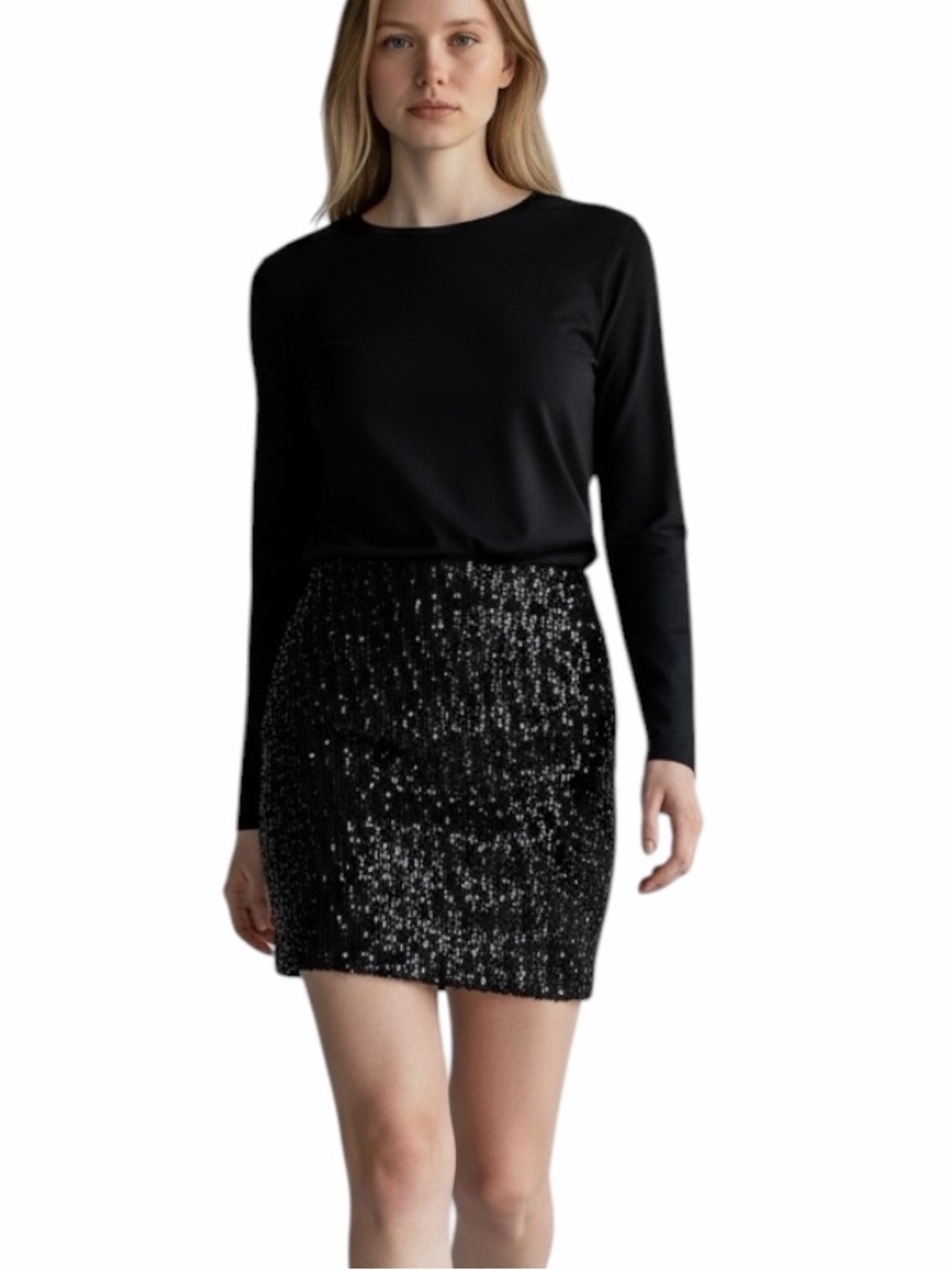 SEQUINNED MINI SKIRT BY ÉTOPHE STUDIOS SIZE SMALL